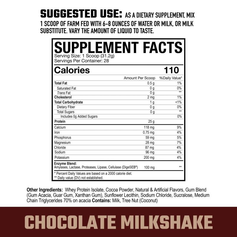 Farmfed Whey Isolate - 28 Servings - Image 2