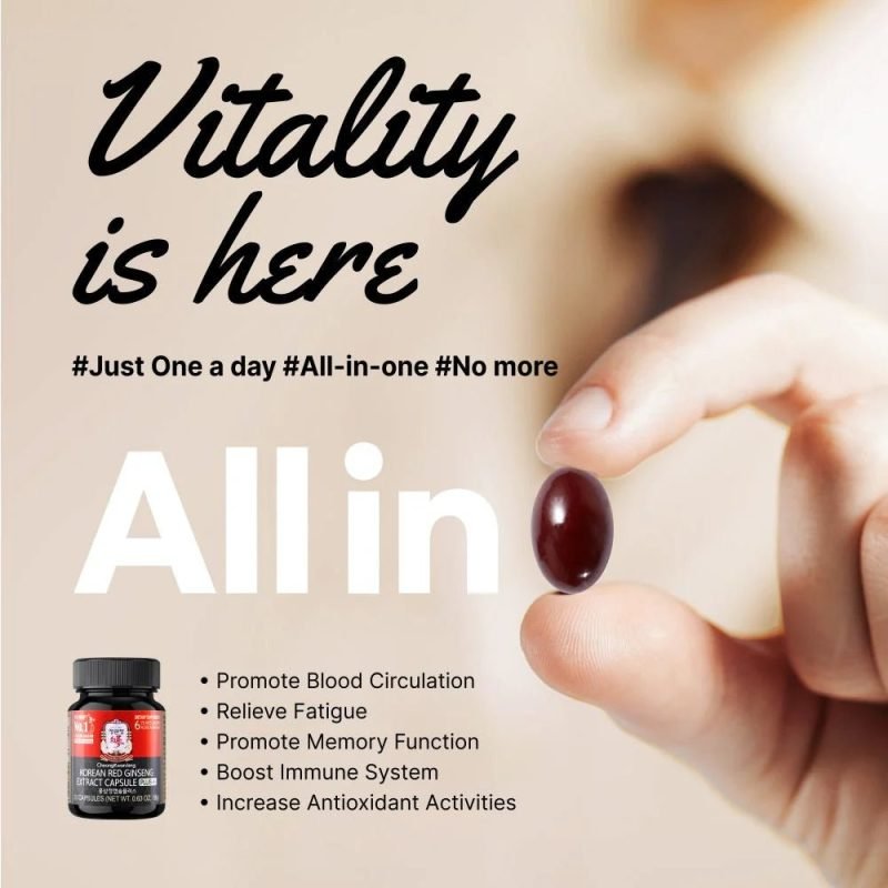 Korean Red Ginseng Extract Capsule Plus - Image 2