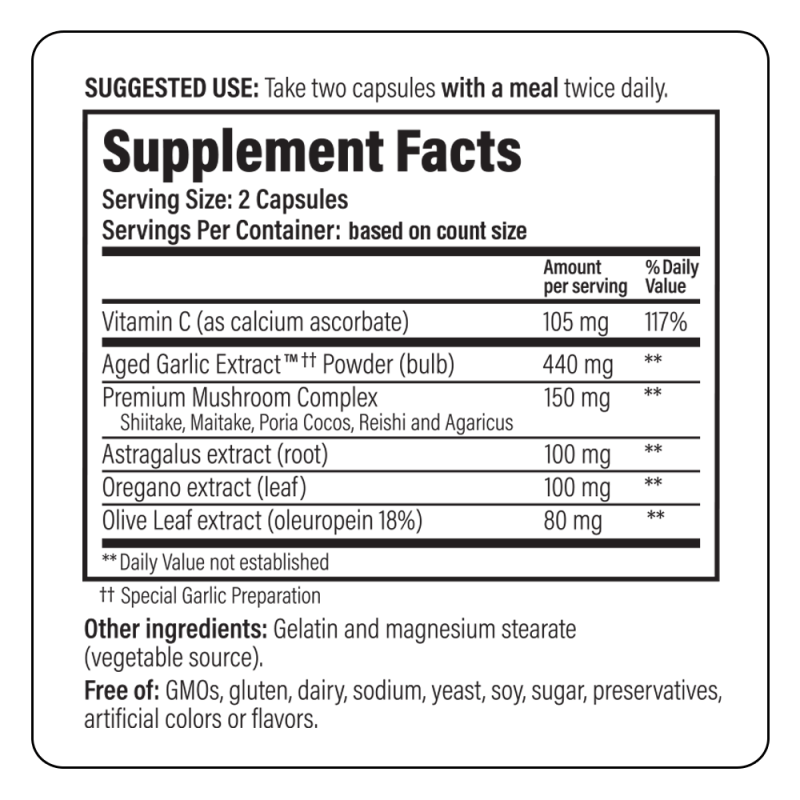 Kyolic Immune Support Formula 103 -100 Caps - Image 2