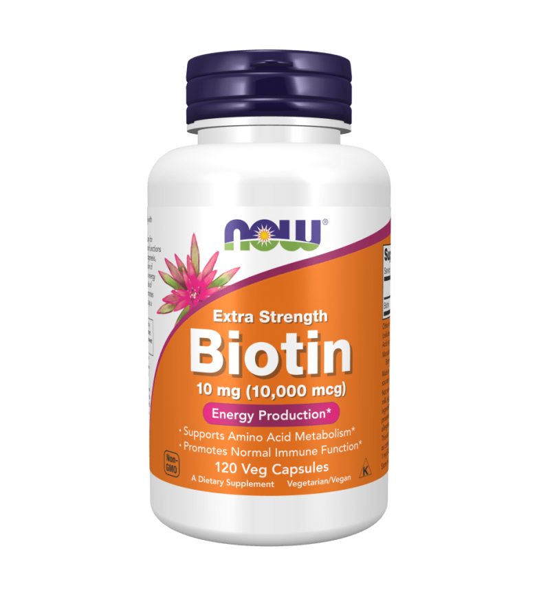 Now Biotin 10mg (120 Capsules)